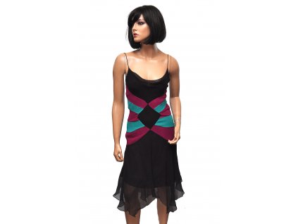 Sexy hedvábné šaty Diane Von Furstenberg 36 1