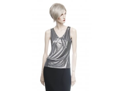 christian dior luxusni stribrny top 1