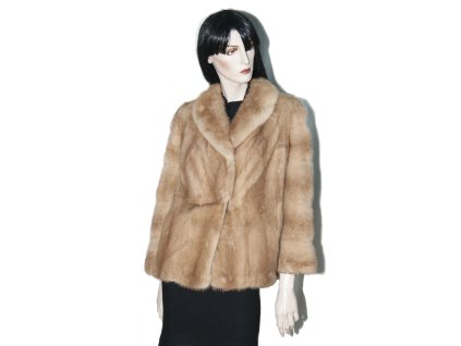 medove hnedy norkovy kratky kozich 1