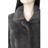 SIMONETTA RAVIZZA luxusní norkový kožich tmavě šedý 34 36 38 sleva 70%