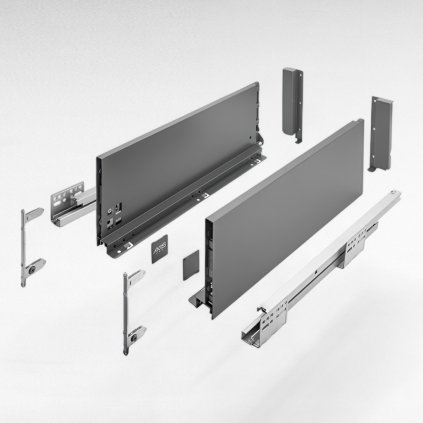 AXISPRO-C/168mm antracit, výsuv s tlmením (Variant Dľžka 250 mm)