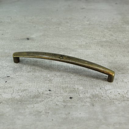 Úchytka - OLBIA, Antická mosadz (VAR ROZTEC 128 mm)