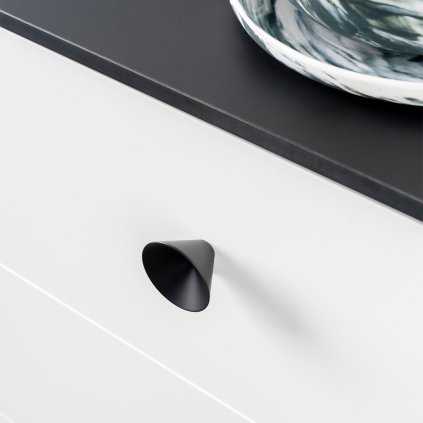 Úchytka - Viefe CONIC knopok, D43 mm (Variant Farba Čierna matná)