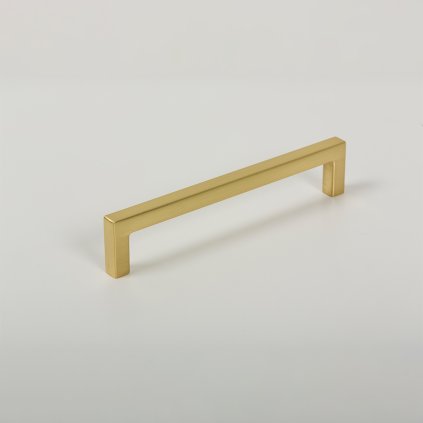 Úchytka - Viefe U, brúsená mosadz (VAR ROZTEC 128 mm)