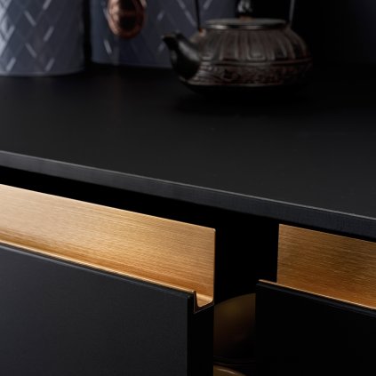 Úchytka - Viefe JEY, brúsená champagne (Variant Dľžka 797 mm)