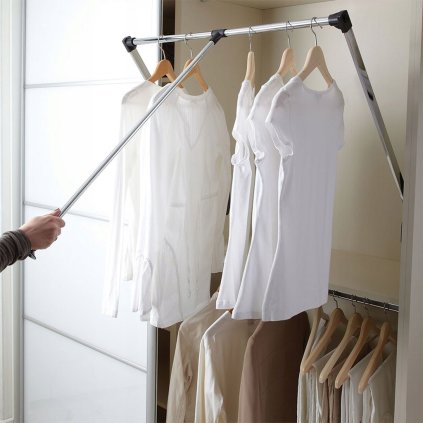 Sklopný vešiak teleskopický čierny (VAR ROZTEC 875 - 1200 mm)