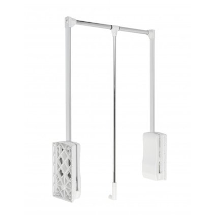 Sklopný vešiak teleskopický biely - VÝBEH (VAR ROZTEC 875 - 1200 mm)