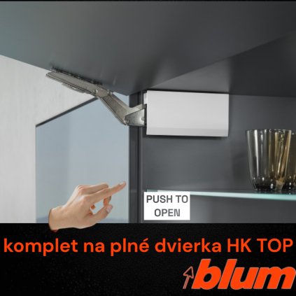 BLUM - AVENTOS HK TOP - TIP-ON - KOMPLET SET - sada - biela - na plné dvere (VAR ROZTEC 22K2300)