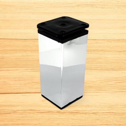 Nožička štvorec, 40x40 mm, Chróm lesklý (Variant Dľžka 100 mm)