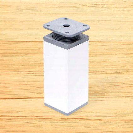 Nožička štvorec, 40x40, Biela (Variant Dľžka 155 mm)