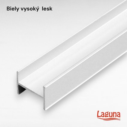 LAGUNA - Spojovací profil, biela lesklá (8181) (Variant Dľžka 3000 mm)