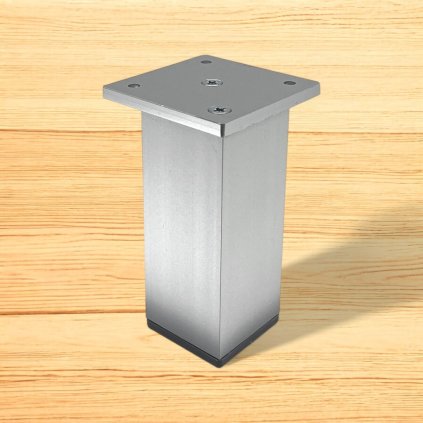 Nožička štvorec MOB, 40x40, Strieborná (Variant Dľžka 100 mm)