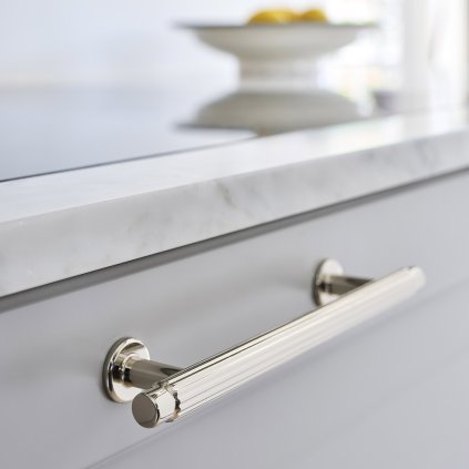 Úchytka - Furnipart VILLA / Nikel (VAR ROZTEC 192 mm)