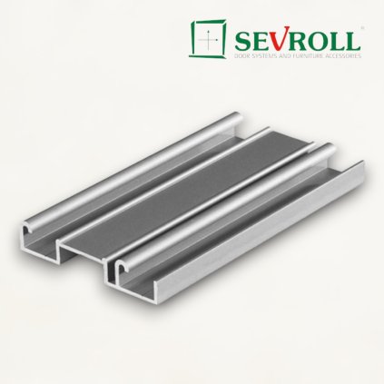 SEVROLL - spodné vedenie Gemini II strieborná (Variant Dľžka 4050 mm)