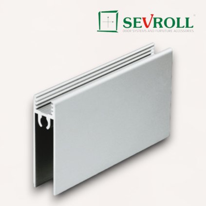 SEVROLL - rám vodorovný spodný - biely lesk (Variant Dľžka 3000 mm)