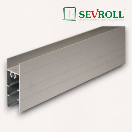 SEVROLL - rám vodorovný spodný Simple/Blue - 18 mm - strieborný (Variant Dľžka 1500 mm)