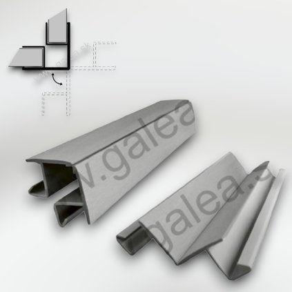 S150/F2 - Roh variabilný 90° až 270° (Variant Farba Hliník brúsený)