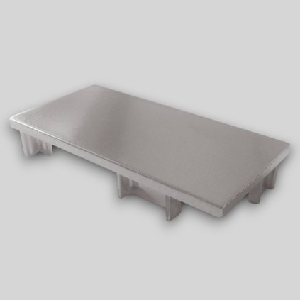 S056/z2 - Záslepka plná plast ľavá - pre profil S156 (Variant Farba Nerez)