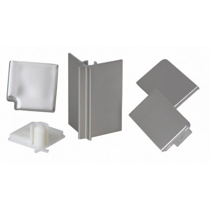 L40/A - Set rohov a záslepiek (Variant Farba Nerez brúsený)