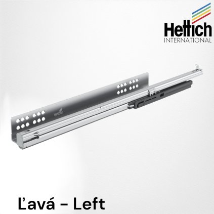 Hettich-QUADRO V6 EB23 plnovýsuv s tlmením ľavý (Variant Dľžka 300 mm)