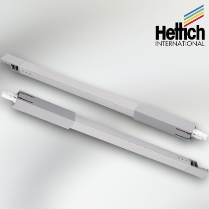 Hettich - ATIRA reling vnútornej zásuvky striebro L+P (Variant Dľžka 520 mm)