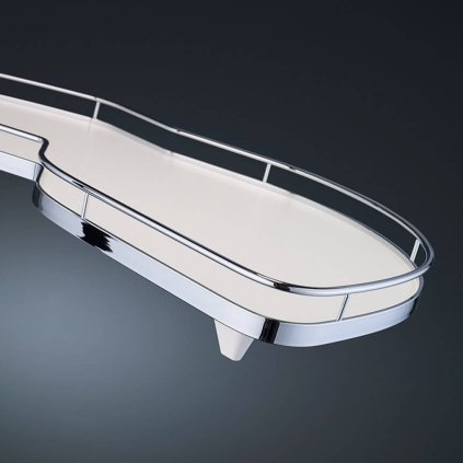 Kesseboehmer - LeMans II ARENAplus classic, pravý, Chróm / Biela (VAR ROZTEC 450 mm)