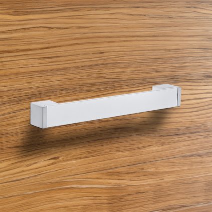 Úchytka - KOFU, chróm matný/eloxovaný hliník (VAR ROZTEC 160 mm)