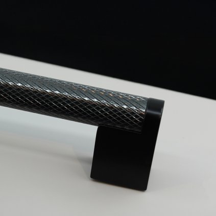 Úchytka - Grimme - 72 41 - 16 45, Čierna matná / Čierna lesklá (VAR ROZTEC 160 mm)