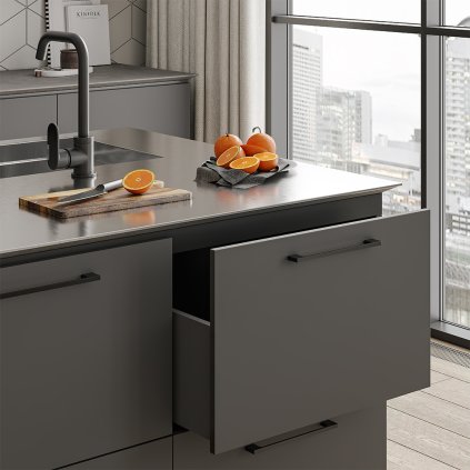 Úchytka - UZ-819, Čierna (VAR ROZTEC 192 mm)