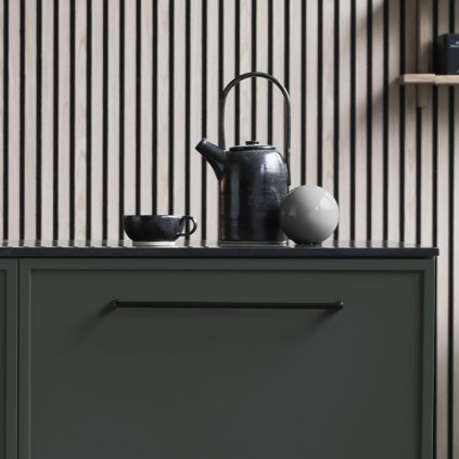 Úchytka - Furnipart EQUESTER / Čierna matná (VAR ROZTEC 160 mm)