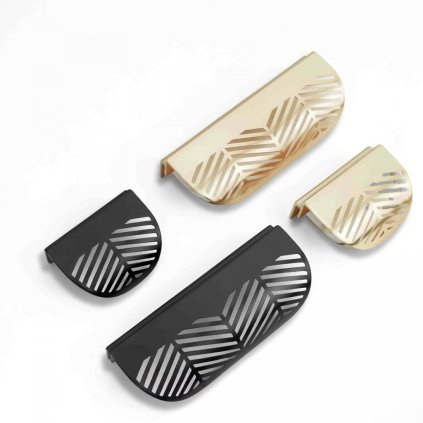 Úchytka - Jodelka, 40 mm (Variant Farba Čierna matná)