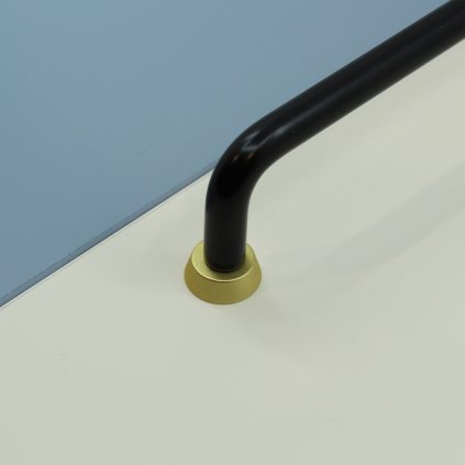 Úchytka - US18, Čierna matná / Zlatá matná (VAR ROZTEC 192 mm)