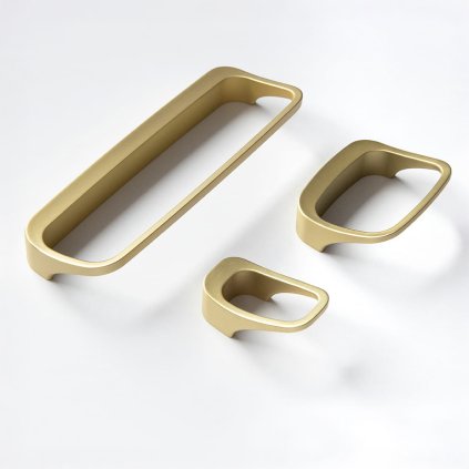 Úchytka - Lago, Zlatá matná (VAR ROZTEC 96 mm)