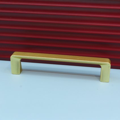 Úchytka - UU52, Zlatá brúsená (VAR ROZTEC 128 mm)