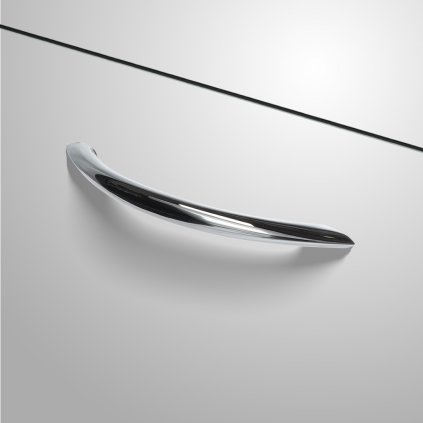 Úchytka - XH10, Chróm lesklý (VAR ROZTEC 128 mm)