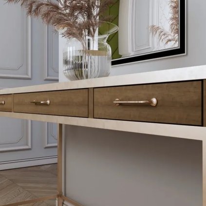 Úchytka - FABRICIO, Mosadz (VAR ROZTEC 192 mm)