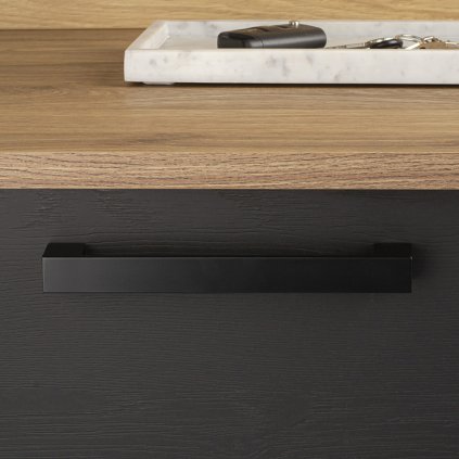 Úchytka - Sosa, Čierna matná (VAR ROZTEC 192 mm)