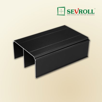 SEVROLL - horné vedenie Gemini - Čierna matná (Variant Dľžka 4050 mm)