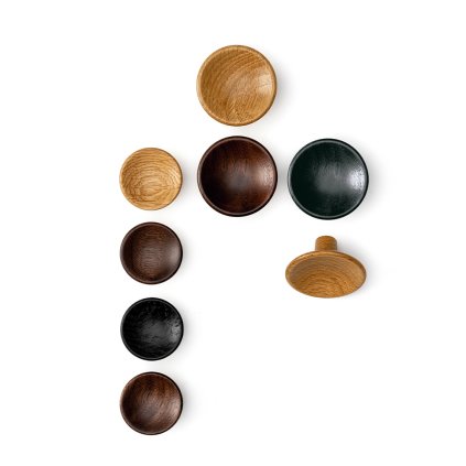 Úchytka - Viefe DISC Wood knopok (Variant Farba Orech, VARIANT PRIEMER 38 mm)