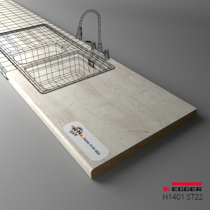 EGGER - Pracovná doska - H1401 ST22 - Cascina Pinie (Variant Dľžka 4100 mm, Variant Šírka 920 mm)