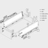 BLUM ANTARO bok K čierny - 378 K (Variant Dľžka 350 mm)