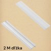 GLAX - Krycia lišta pre GLAX, 2 m (Variant Farba Biela - Mliečna)