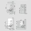 BLUM - ANTARO TOB - KOMPLET SET - sada M - sivá - 30kg- plnovýsuv s tlmením (Variant Dľžka 550 mm)