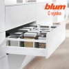 BLUM - ANTARO TOB - KOMPLET SET - sada C - biela - 30kg- plnovýsuv s tlmením (Variant Dľžka 500 mm)