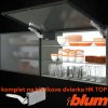BLUM - AVENTOS HK TOP -  KOMPLET SET - sada - sivá - na úzky hliníkový rám (VAR ROZTEC 22K2500)