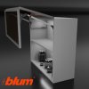 BLUM - AVENTOS -  HF TOP - KOMPLET SET - HF28 - sada sivá - úzky + úzky alu rám (VAR ROZTEC HF28/RAMENO32)