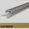 S068/LED - Úchytkový profil pre horné skrinky LED - 4 m (Variant Farba Čierna)