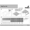 Hettich-OrgaTray 440 príborník biely, hľbka 380 - 440 mm šírka (VAR ROZTEC 701 - 800 mm)