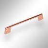 Úchytka - UU55, Medená lesklá (VAR ROZTEC 160 mm)