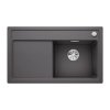 Blanco - SET Drez Zenar 45 S + Batéria Linus - S + Smetný kôš Flexon II, Sivá skala (Variant orientácia Ľavá, Variant širka korpusu pre kôš 600 mm)